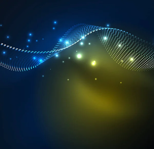 Vektör dalga parçacıklar arka plan