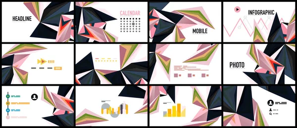 Modern üçgen sunu şablonu