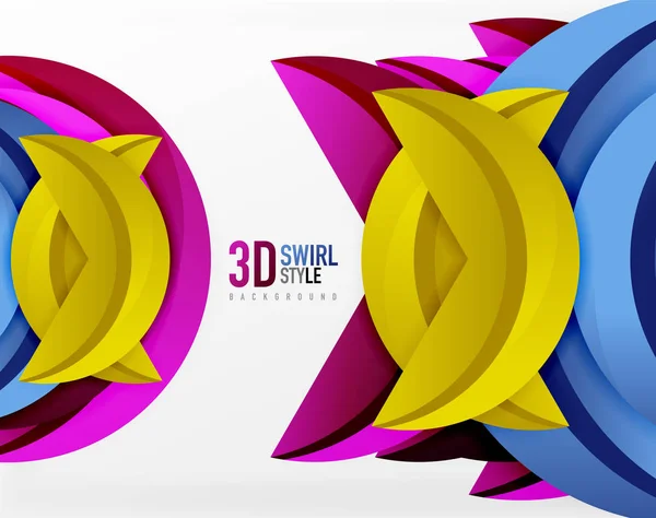 3D design vlna — Stockový vektor