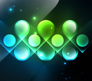 Vektör geometrik parlayan arka plan şekilleri
