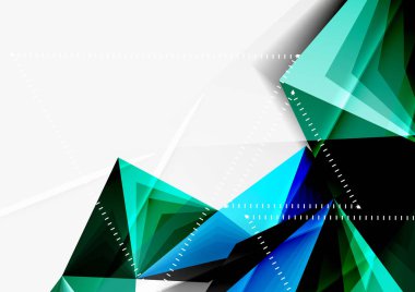 Vektör düşük Poli tarzı 3d üçgen çizgi