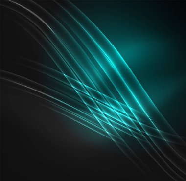 parlayan futuristik çizgiler