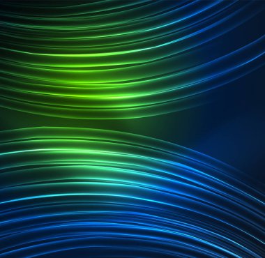 parlayan futuristik çizgiler