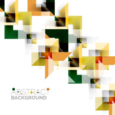 Beyaz Modern kare geometrik desen tasarım