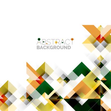 Beyaz Modern kare geometrik desen tasarım