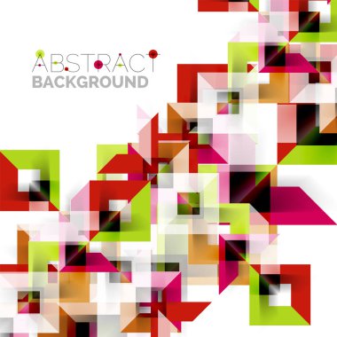 Beyaz Modern kare geometrik desen tasarım