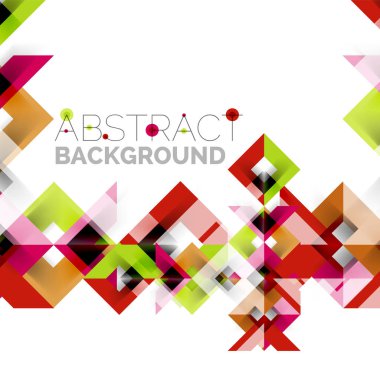 Beyaz Modern kare geometrik desen tasarım