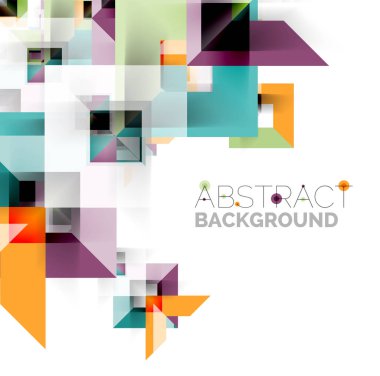 Beyaz Modern kare geometrik desen tasarım