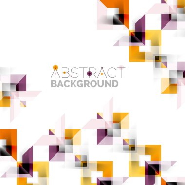 Beyaz Modern kare geometrik desen tasarım