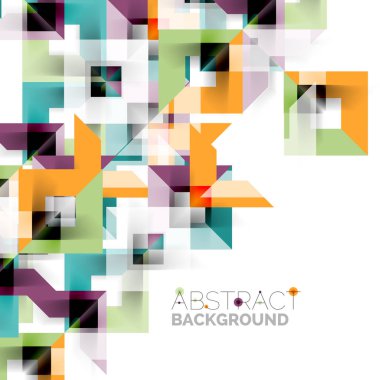 Beyaz Modern kare geometrik desen tasarım