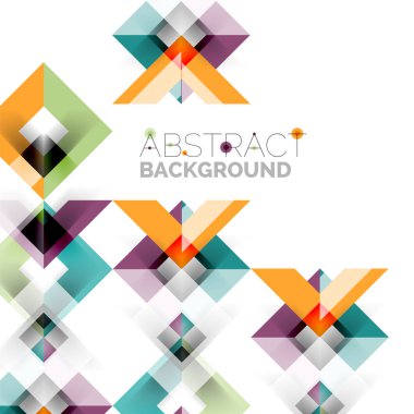 Beyaz Modern kare geometrik desen tasarım