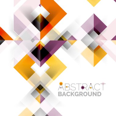 Beyaz Modern kare geometrik desen tasarım