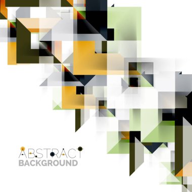 Beyaz Modern kare geometrik desen tasarım