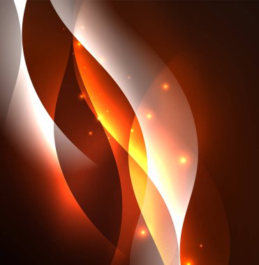 Neon ışıklı dalgalar