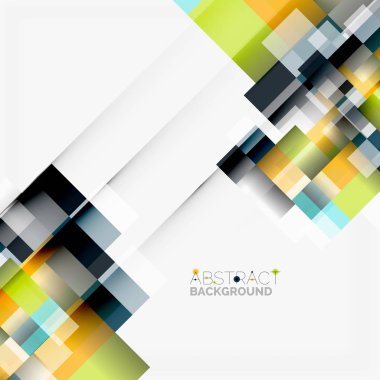 Soyut engeller şablon tasarım arka plan, beyaz, basit geometrik şekiller düz çizgiler ve dikdörtgenler