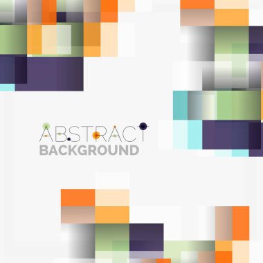 Soyut engeller şablon tasarım arka plan, beyaz, basit geometrik şekiller düz çizgiler ve dikdörtgenler