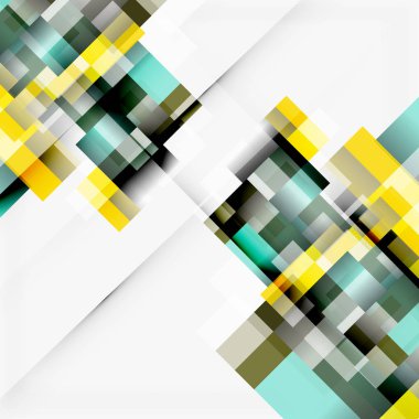 Soyut engeller şablon tasarım arka plan, beyaz, basit geometrik şekiller düz çizgiler ve dikdörtgenler