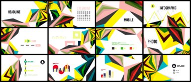 Modern üçgen sunu şablonu