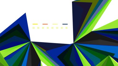 Modern üçgen sunu şablonu