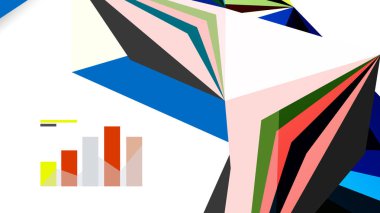 Modern üçgen sunu şablonu