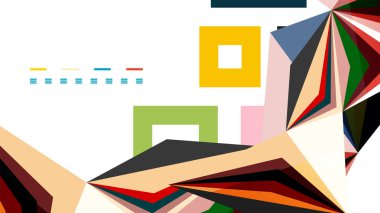 Modern üçgen sunu şablonu