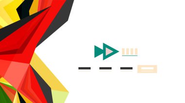 Modern üçgen sunu şablonu