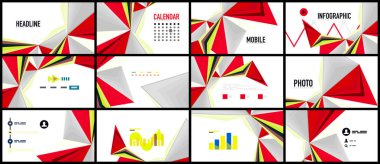 Modern üçgen sunu şablonu