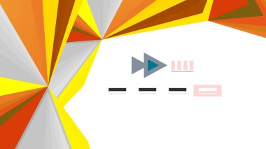 Modern üçgen sunu şablonu