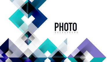İş tanıtımı geometrik şablonu
