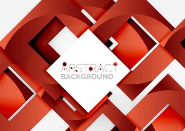 Işık Geometrik nesneyi kareler 3B alanı, arka plan