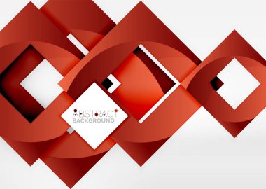 Işık Geometrik nesneyi kareler 3B alanı, arka plan