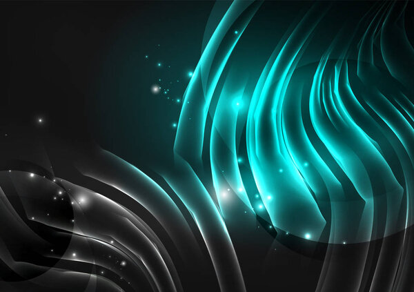 Светящиеся футуристические линии
