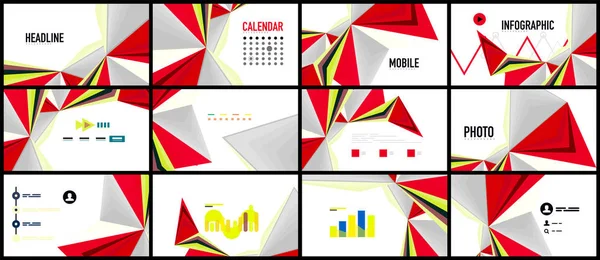 Modern üçgen sunu şablonu