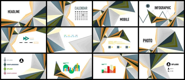 Modern üçgen sunu şablonu