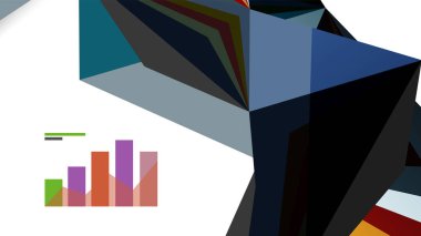 Modern üçgen sunu şablonu