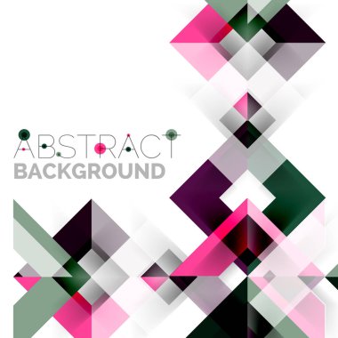 Beyaz Modern kare geometrik desen tasarım