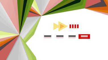 Modern üçgen sunu şablonu