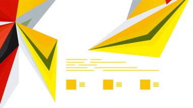 Modern üçgen sunu şablonu