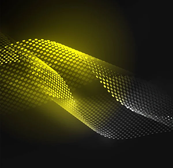 Tasarım şablonu parlayan parçacıkları dalga