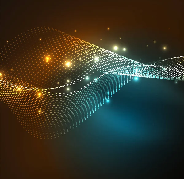 Vektör dalga parçacıklar arka plan