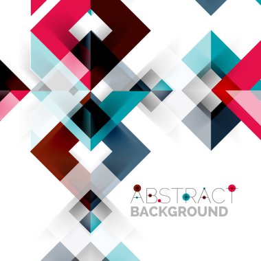 Beyaz Modern kare geometrik desen tasarım