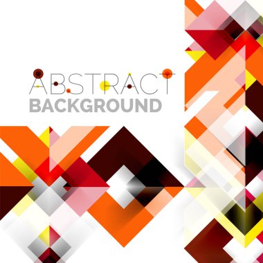 Beyaz Modern kare geometrik desen tasarım