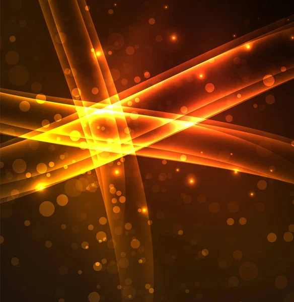 Enerji hatları, karanlıkta parlayan dalgalar vektör arka plan