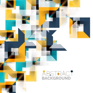 Beyaz Modern kare geometrik desen tasarım