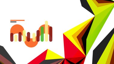 Modern üçgen sunu şablonu