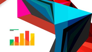 Modern üçgen sunu şablonu