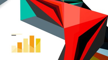 Modern üçgen sunu şablonu