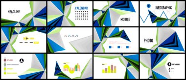 Modern üçgen sunu şablonu