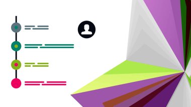 Modern üçgen sunu şablonu