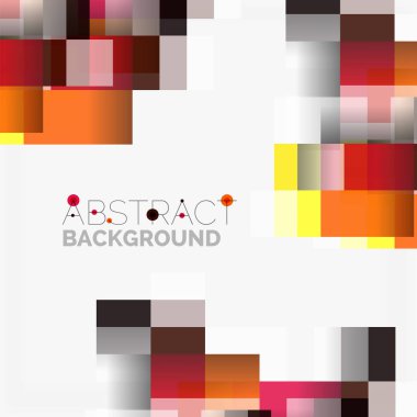 Soyut engeller şablon tasarım arka plan, beyaz, basit geometrik şekiller düz çizgiler ve dikdörtgenler